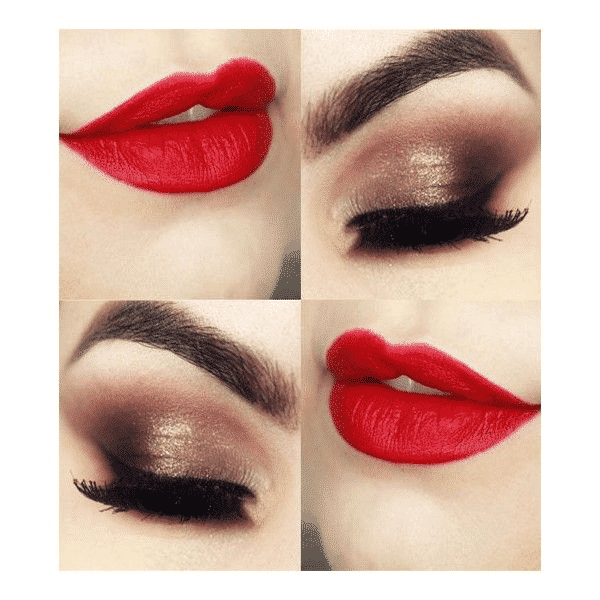 hot makeup look