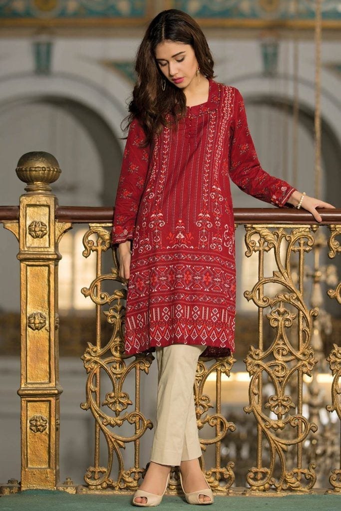 crimson-red-embroidried