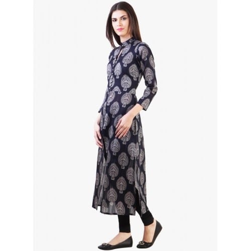 navy-blue-printed-front-open-slit-kurta