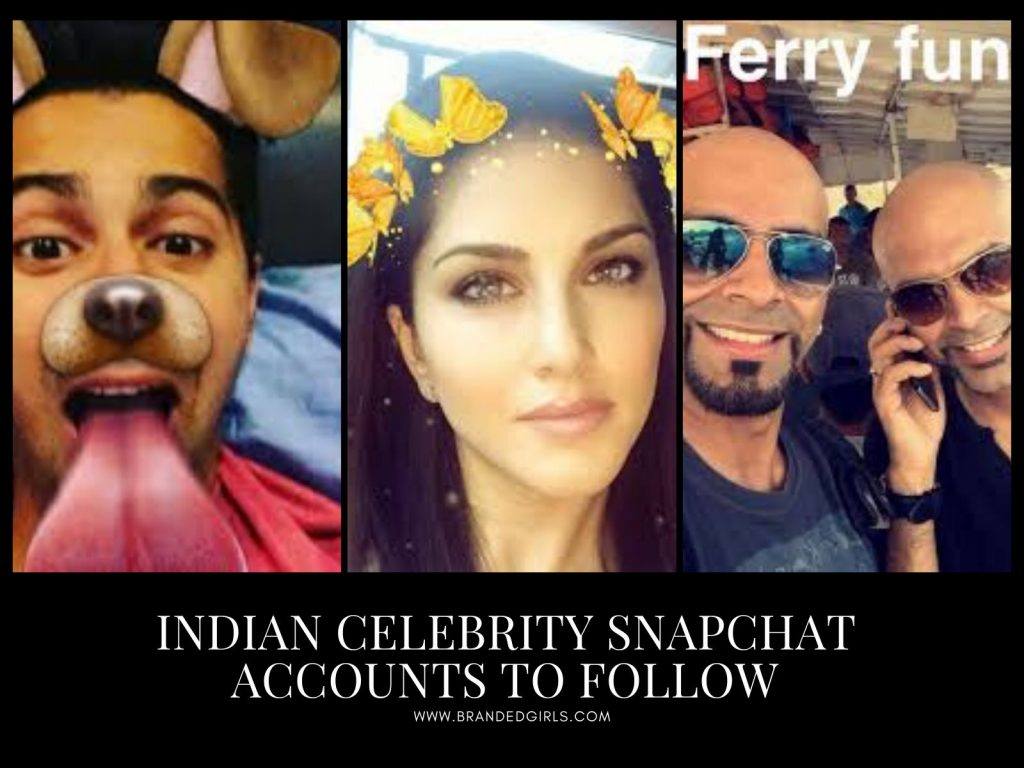 Indian Celebrity Snapchat Accounts to follow