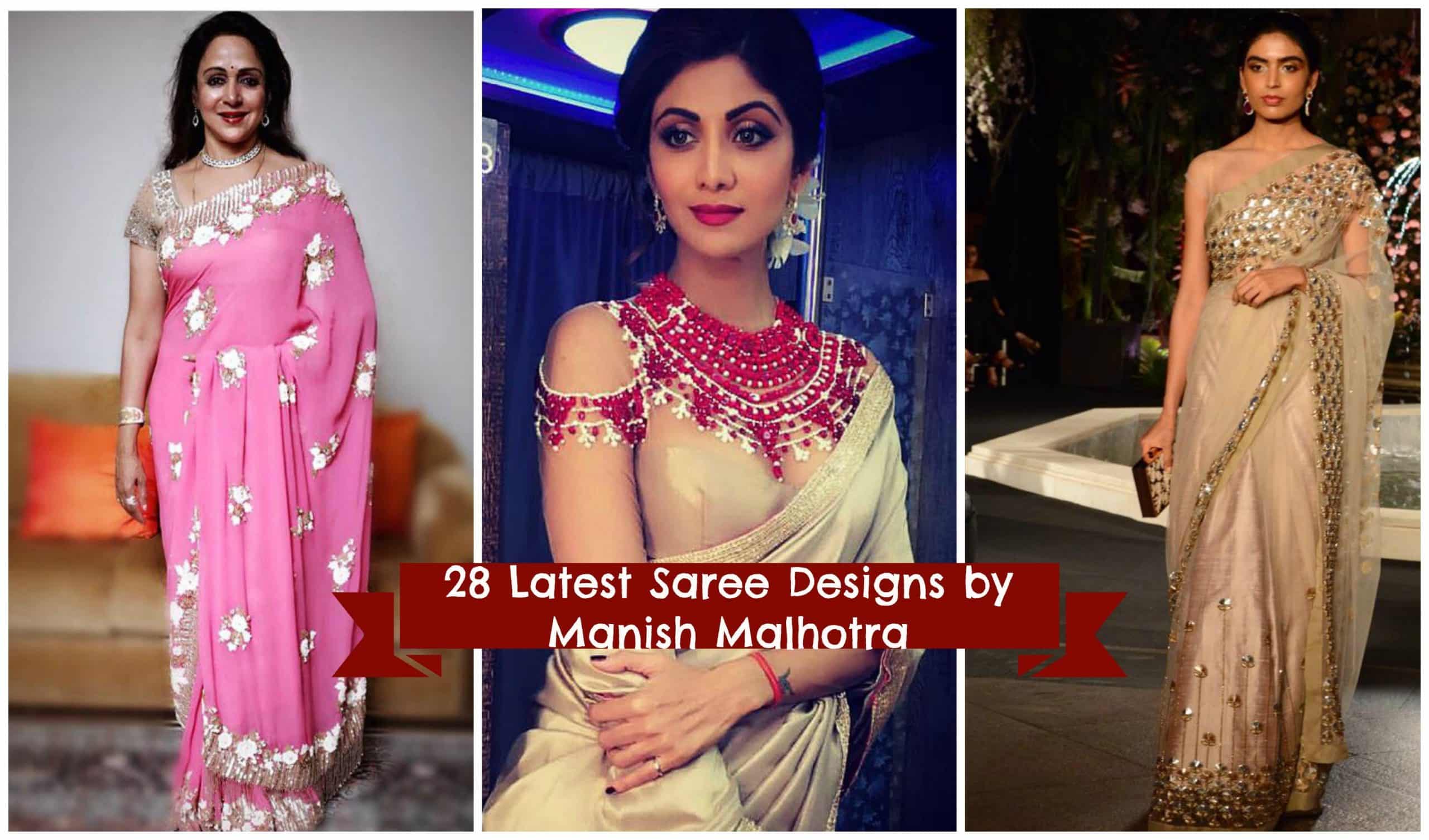 manish malhotra latest saree
