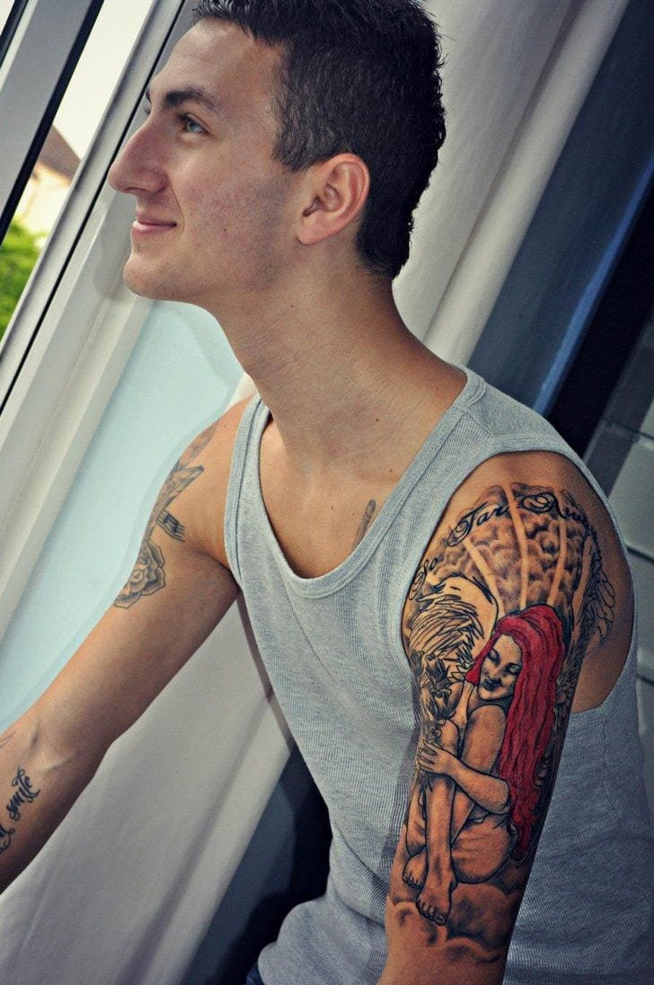 Skinny Guys with Tattoos-33 Best Tattoo Designs for Slim Guys