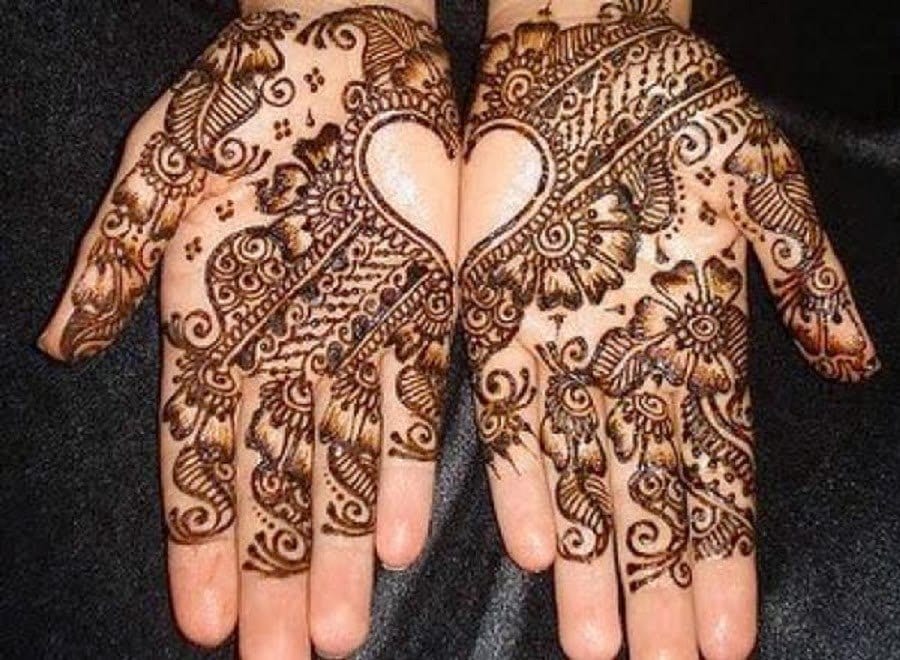 Heart Shaped Mehndi Designs. 20 Simple Henna Heart Designs