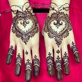 Heart Shaped Mehndi Designs. 20 Simple Henna Heart Designs