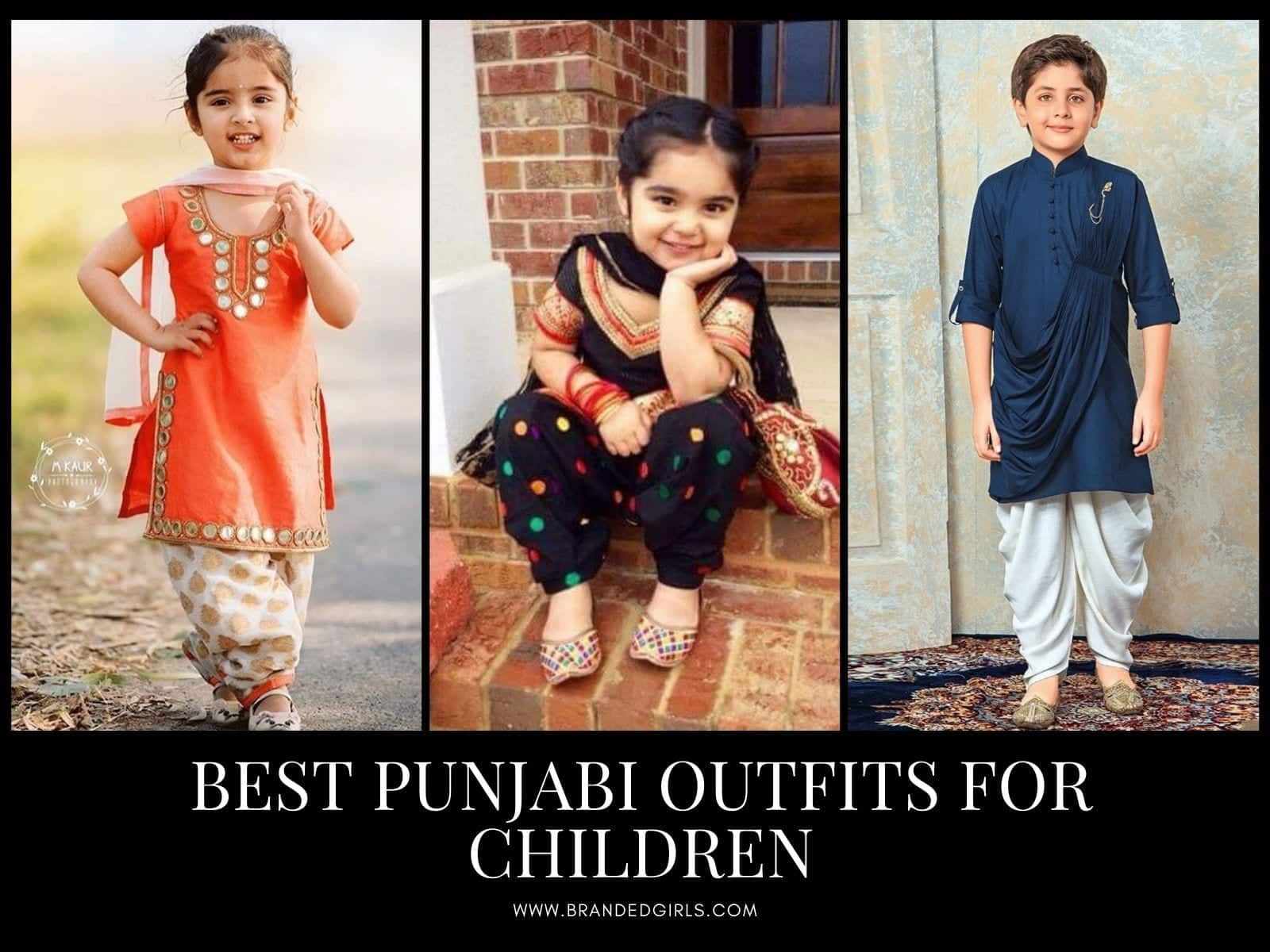 Navy Blue Punjabi Suit For Girls – Gunj Fashion
