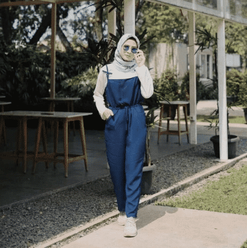 how to wear hijab with jumpsuit