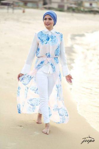 hijab with floral outfits