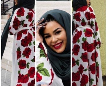 floral outfits with hijab