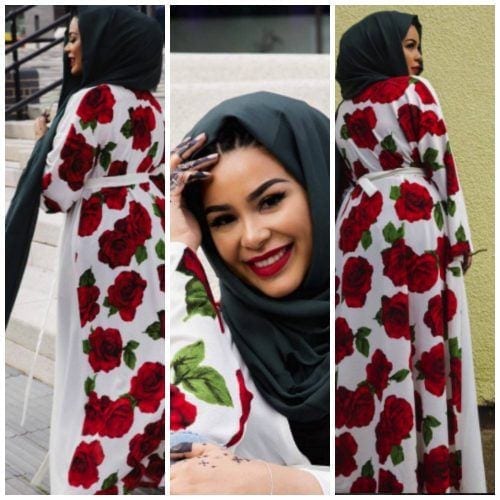 Hijab with Floral Outfits-30 Ways to Wear Hijab with Florals