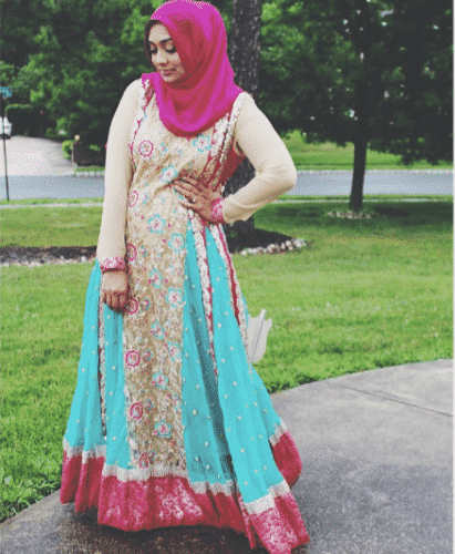 hijab with floral outfits