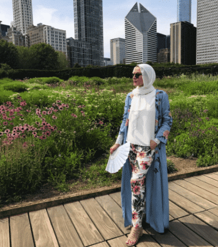 Hijab with Floral Outfits-30 Ways to Wear Hijab with Florals