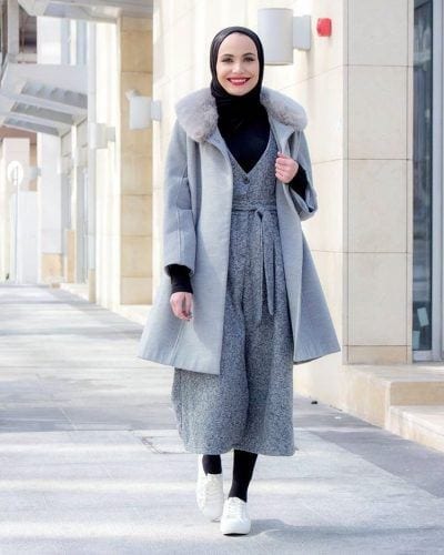 how to wear hijab with jumpsuit winters