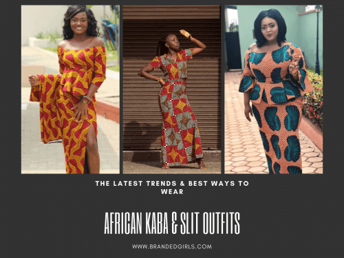 Ghanaian Women Kaba and Slit- 20 Beautiful Kaba Outfit Ideas