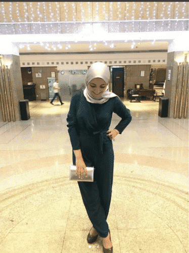 how to wear hijab with jumpsuit