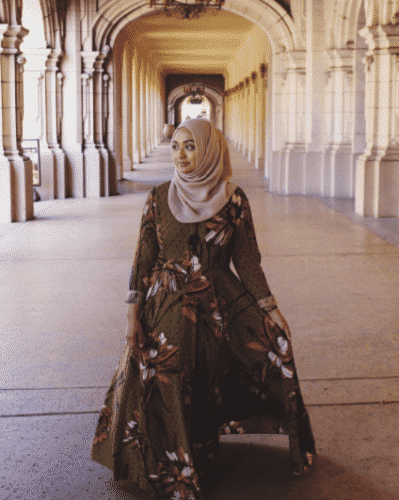 hijab with floral outfits