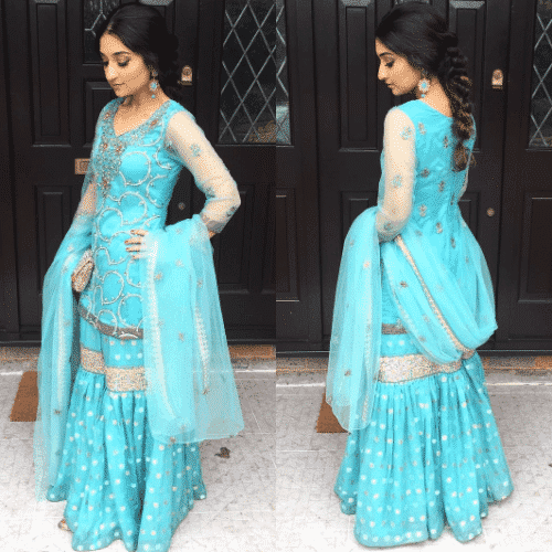 Gharara Pant Outfits-20 Beautiful Outfits with Gharara Pants