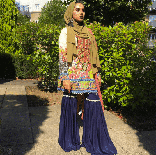 golden gharara pants