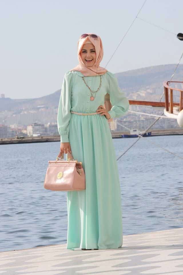 best styles of hijab with gowns for women (3)