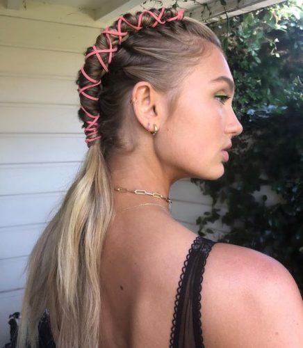 6 Whimsical Festival Hair and Makeup Trends mosh-pit-perfect-rainbow-braids-436x500 6 Whimsical Festival Hair and Makeup Trends