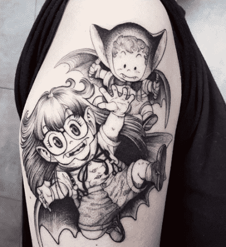 cartoon tattoo