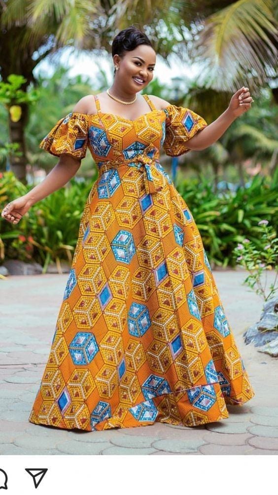 Ankara Gown Dress Ideas (16)