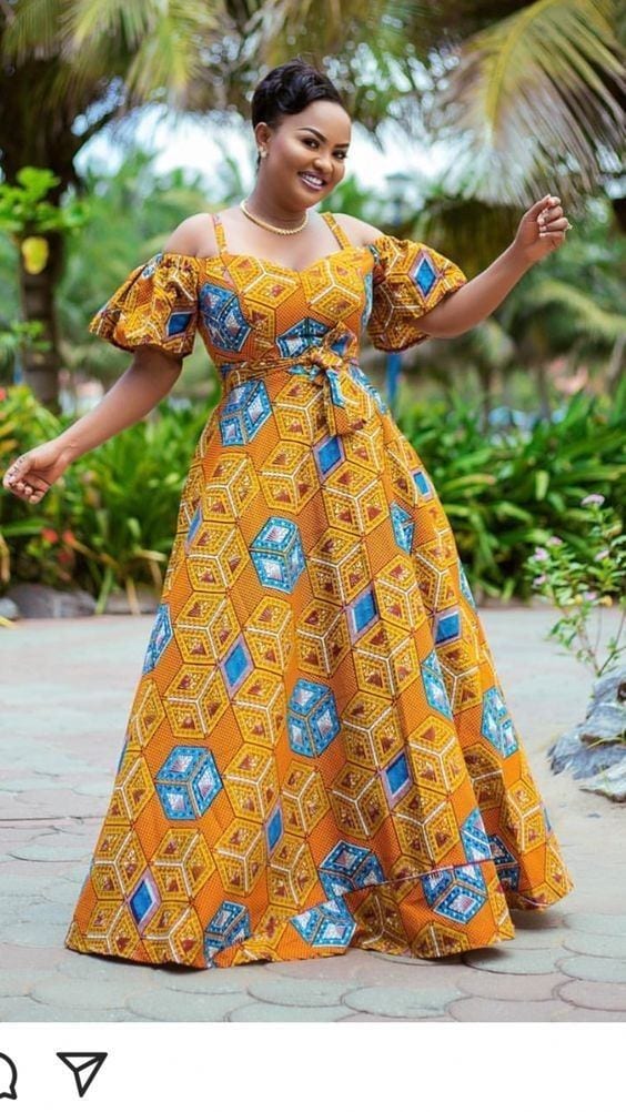 20 Gorgeous Ankara Gown Styles & Ideas On How To Wear Them