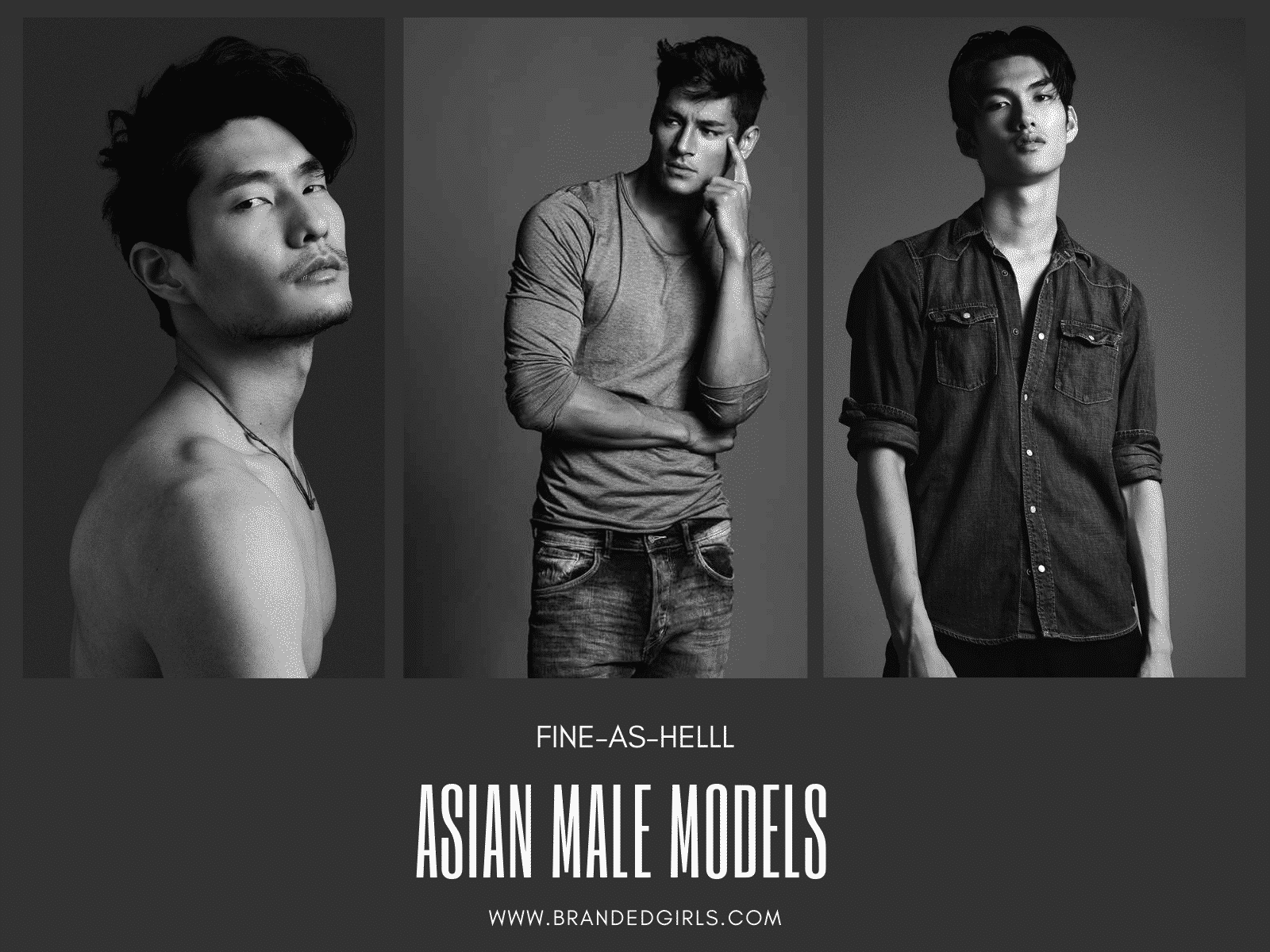 Asian male model photo