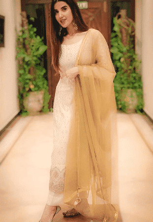 white shalwar kameez
