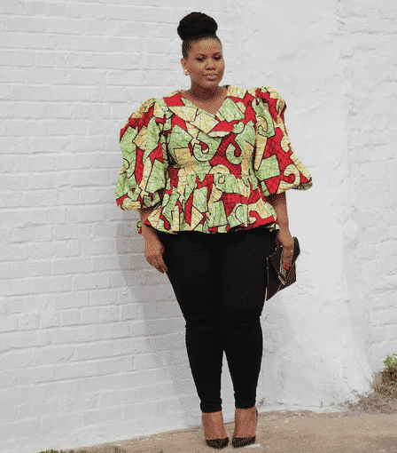 Ankara Tops With Jeans - 20 Ways To Wear Ankaras With Jeans