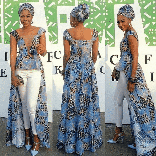 Ankara Tops With Jeans - 20 Ways To Wear Ankaras With Jeans