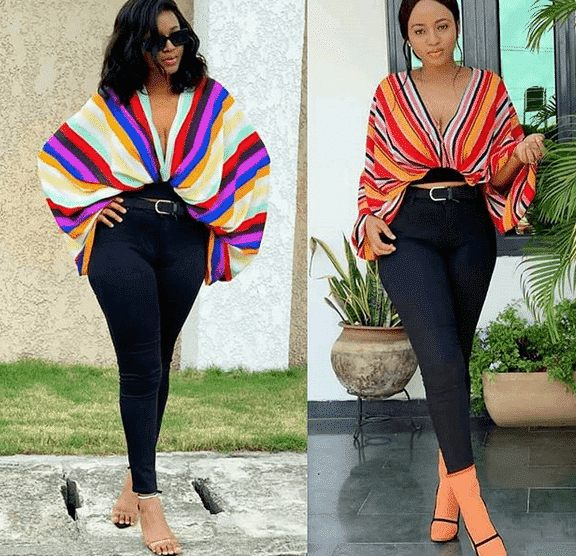 Ankara Tops With Jeans - 20 Ways To Wear Ankaras With Jeans