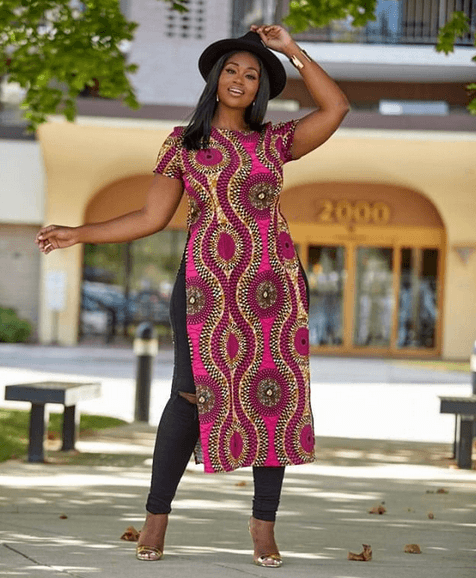 Ankara Tops With Jeans - 20 Ways To Wear Ankaras With Jeans