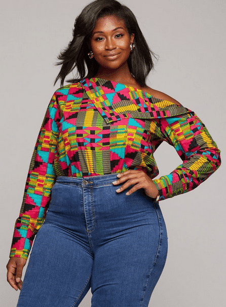 Ankara Tops With Jeans - 20 Ways To Wear Ankaras With Jeans