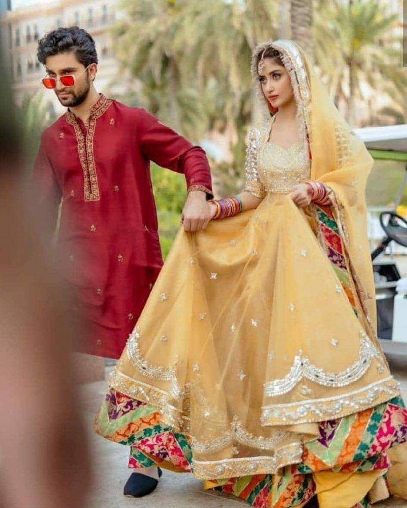 bridal outfits of Pakistani celebrities
