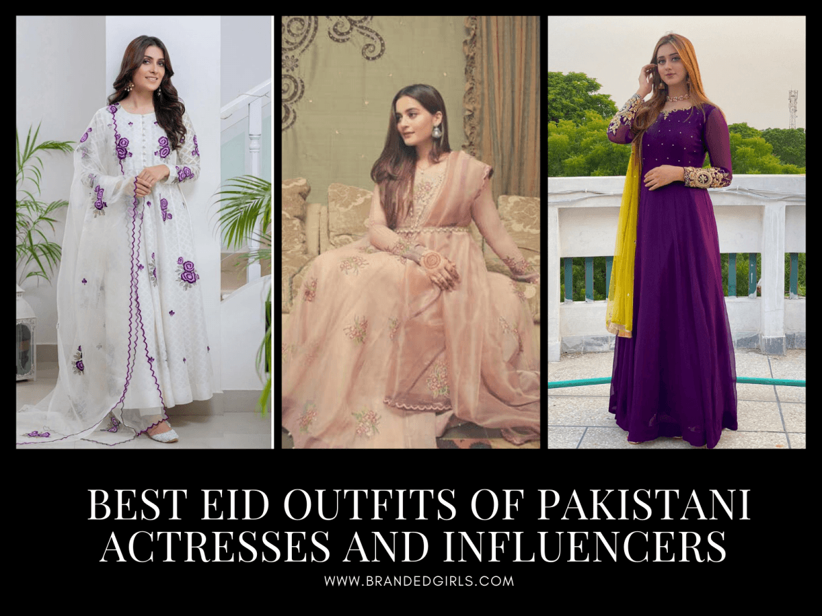 15 Best Pakistani Celebrity Eid Outfits – Celeb Eid Fashion – Branded Girls