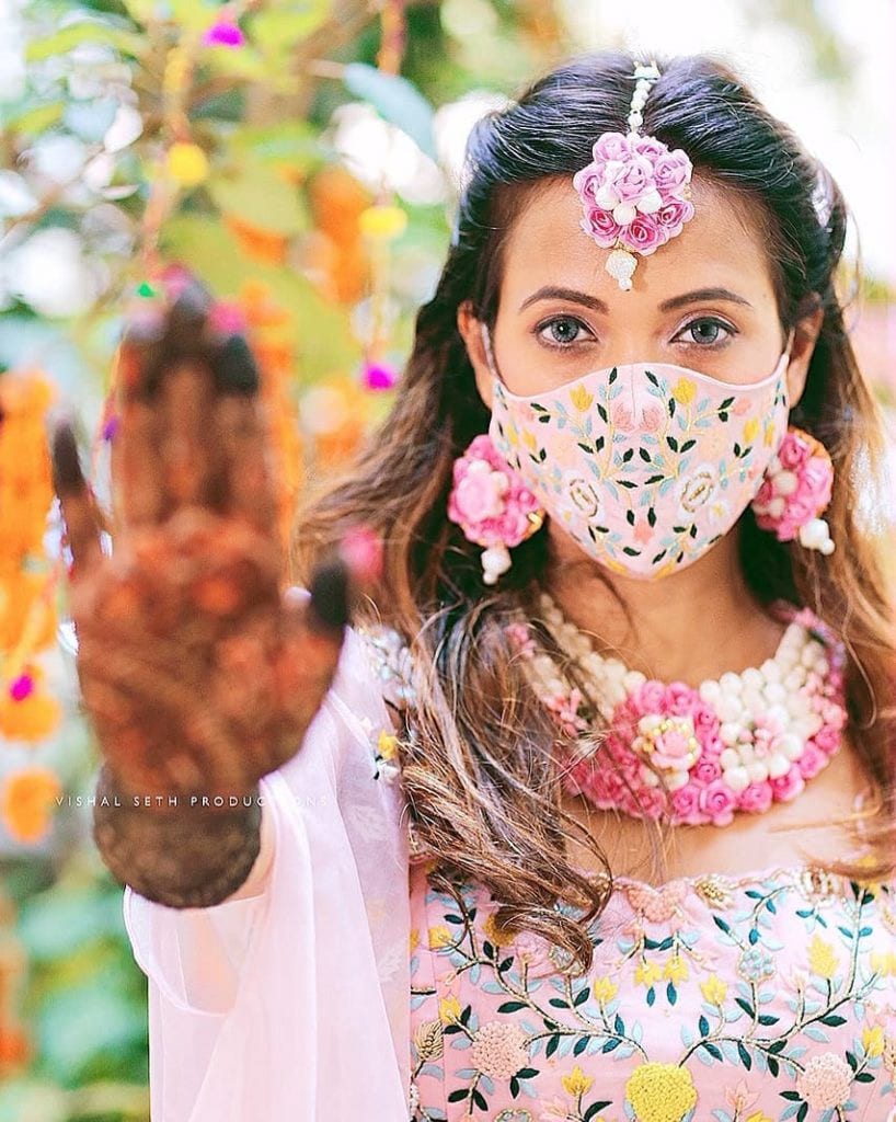 Top 20 Bridal Masks for Desi Brides during COVID Weddings