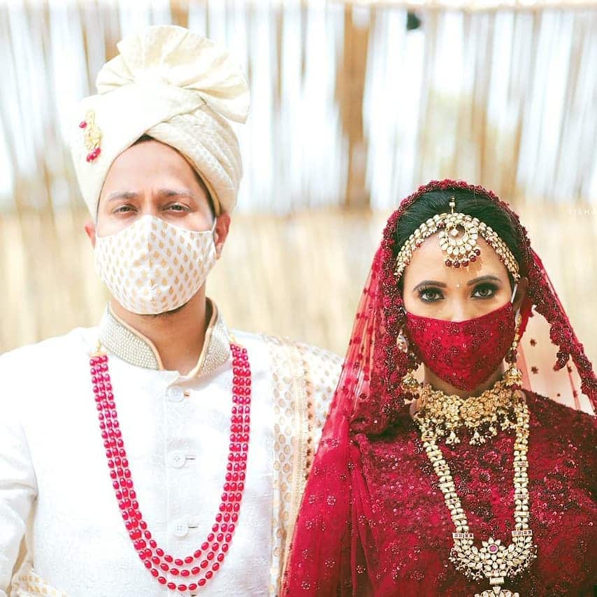 Top 20 Bridal Masks for Desi Brides during COVID Weddings