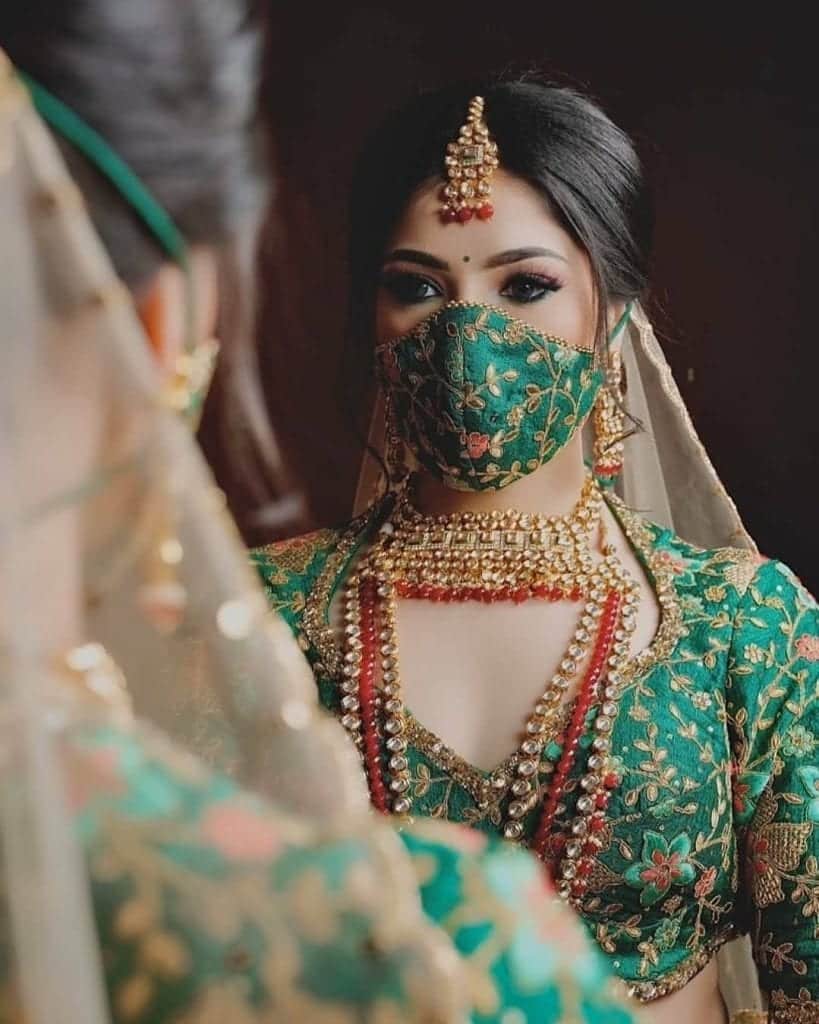 Top 20 Bridal Masks for Desi Brides during COVID Weddings