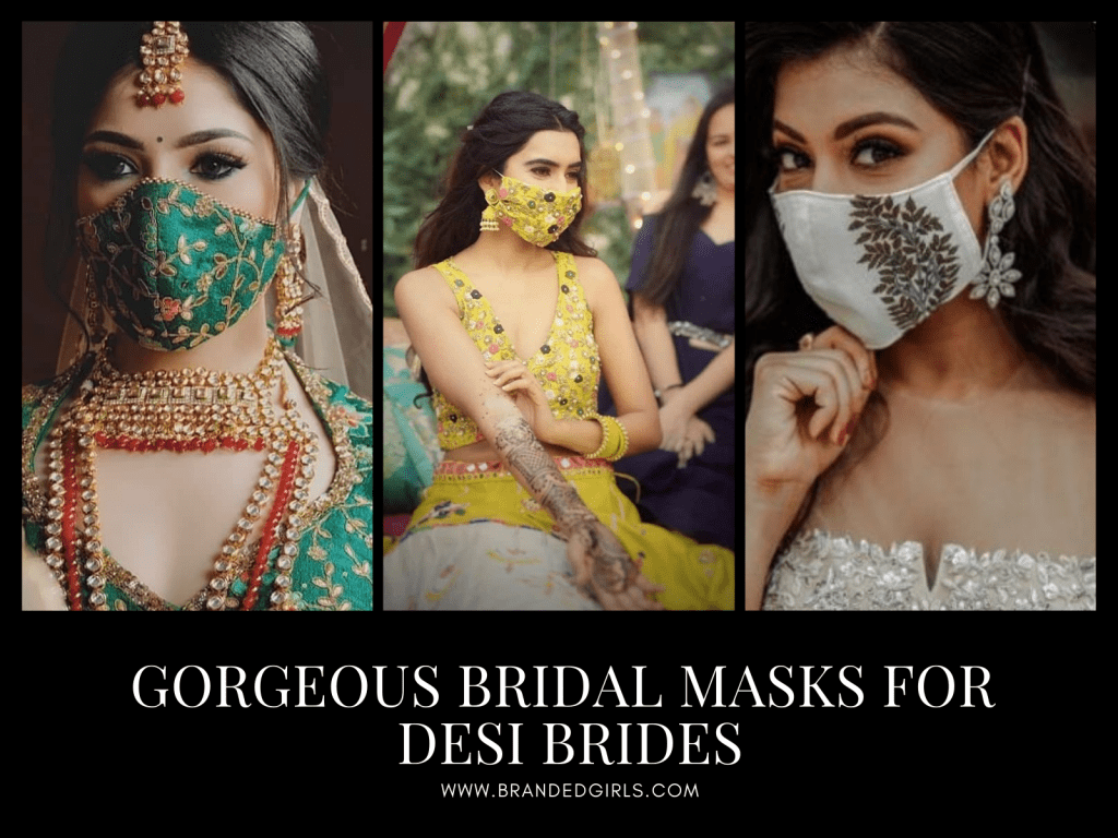 Top 20 Bridal Masks for Desi Brides during COVID Weddings