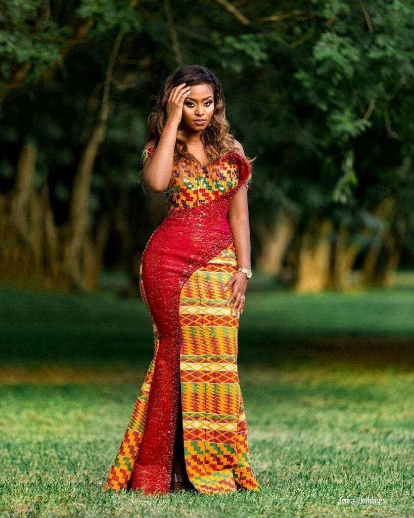 Latest Kente Styles for Engagement