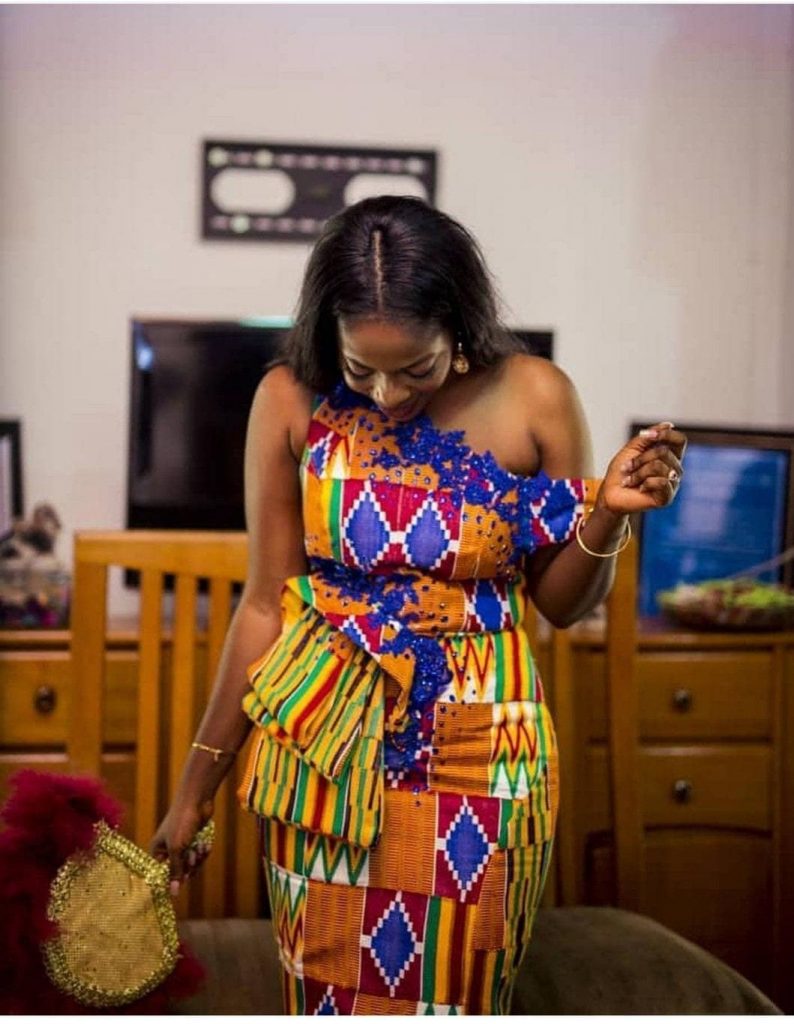 Latest Kente Styles for Engagement
