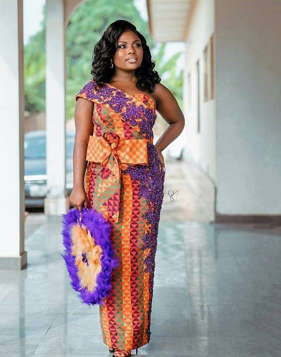 Latest Kente Styles for Engagement