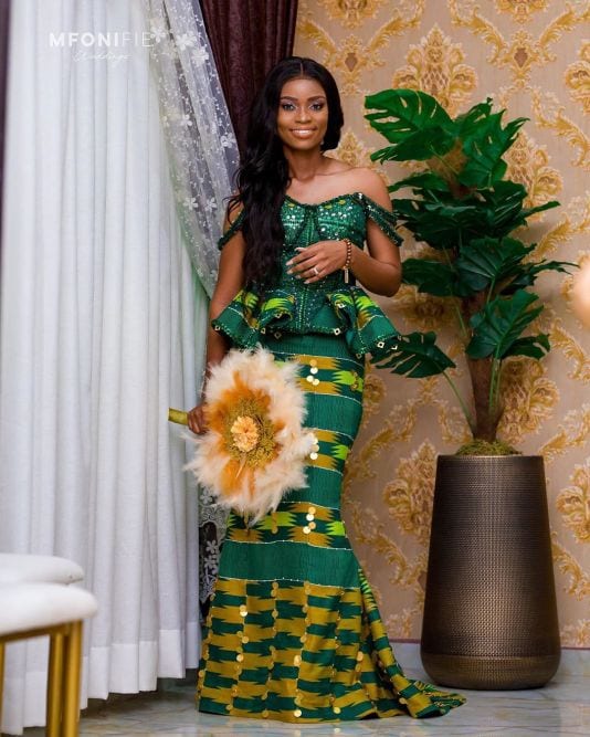 Latest Kente Styles for Engagement