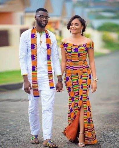 Latest Kente Styles for Engagement