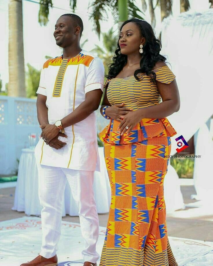 Latest Kente Styles for Engagement