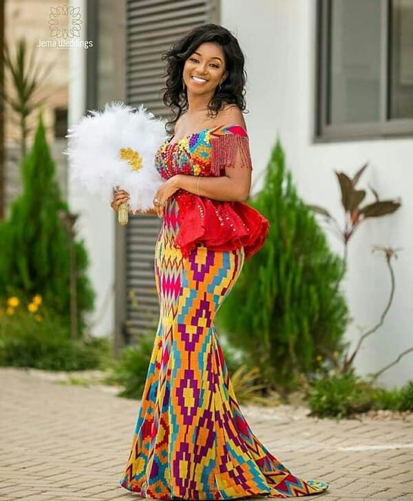 Latest Kente Styles for Engagement