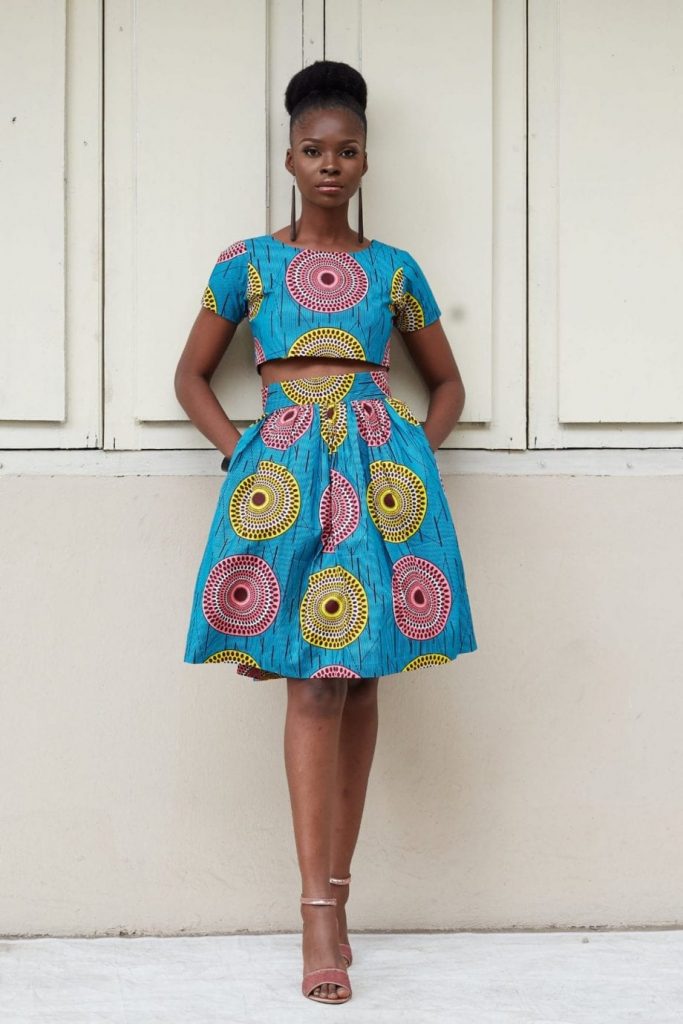 Crop Top Ankara Outfits – 20 Ways To Wear Crop Ankara Tops – Branded Girls
