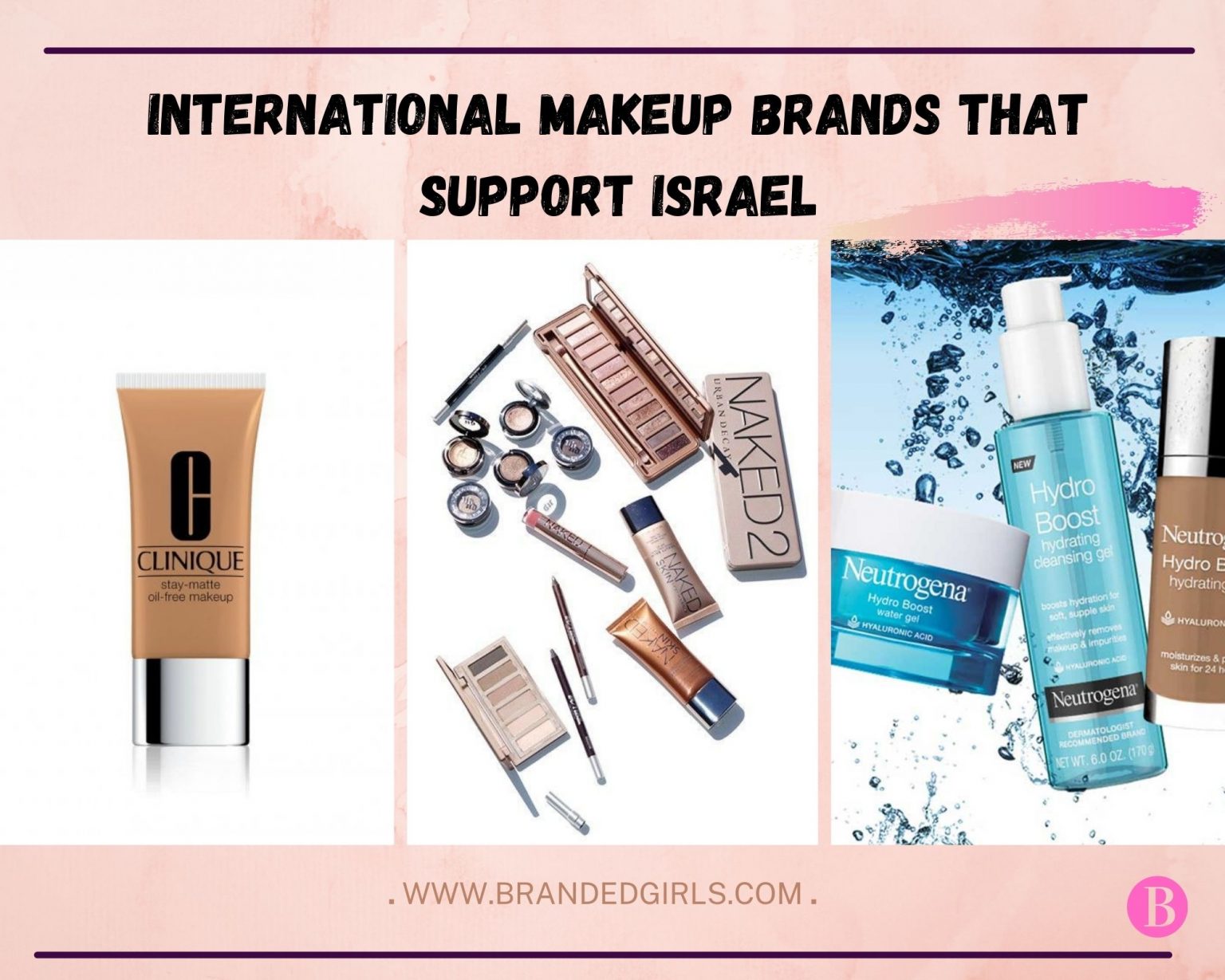 19 International Makeup Brands that Support Israel in 2025