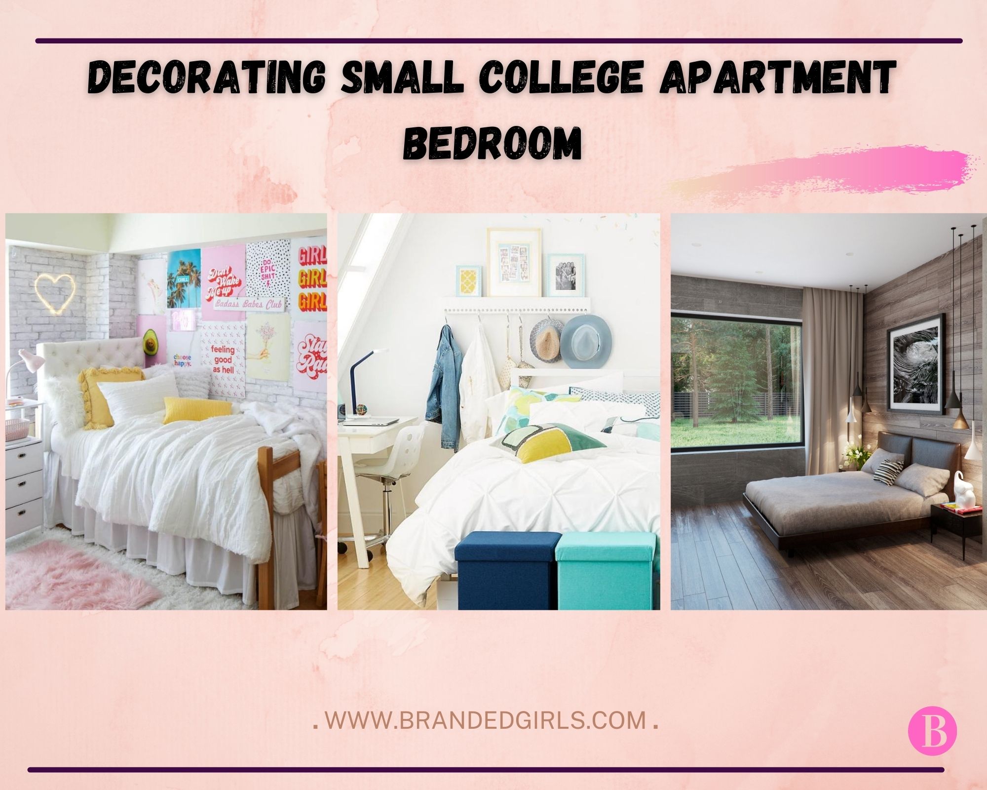 15 Best Ways for Decorating Small College Apartment Bedroom – Branded Girls