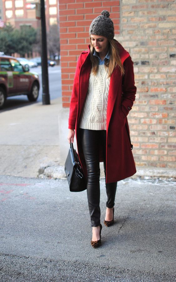 Cozy winter outfits for skinny girls